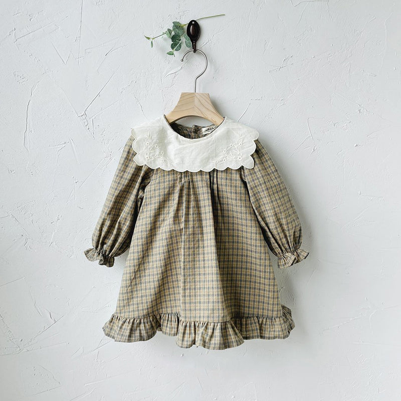 Colin Check Dress _Beige