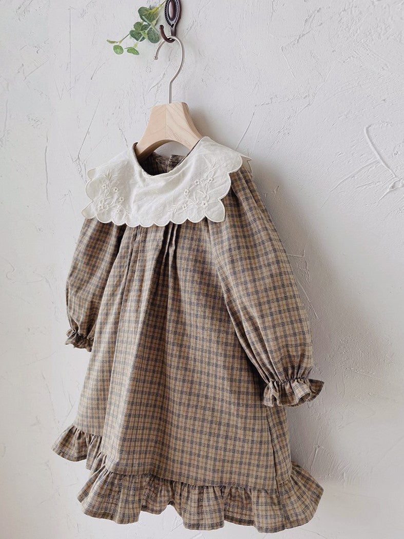Colin Check Dress _Beige