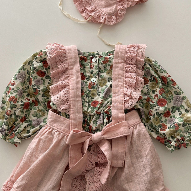Pink Frill Baby Apron