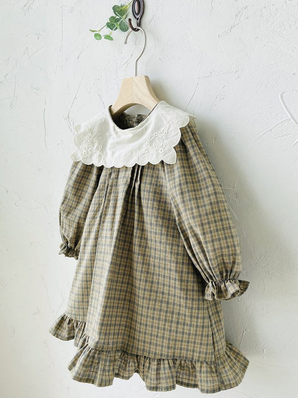 Colin Check Dress _Beige