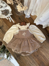 Rose Embroidery Romper _2 Colours