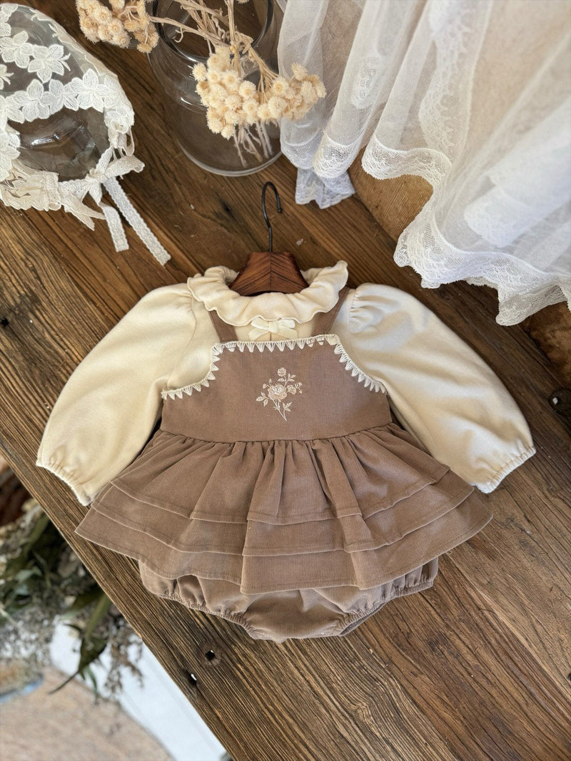 Rose Embroidery Romper _2 Colours