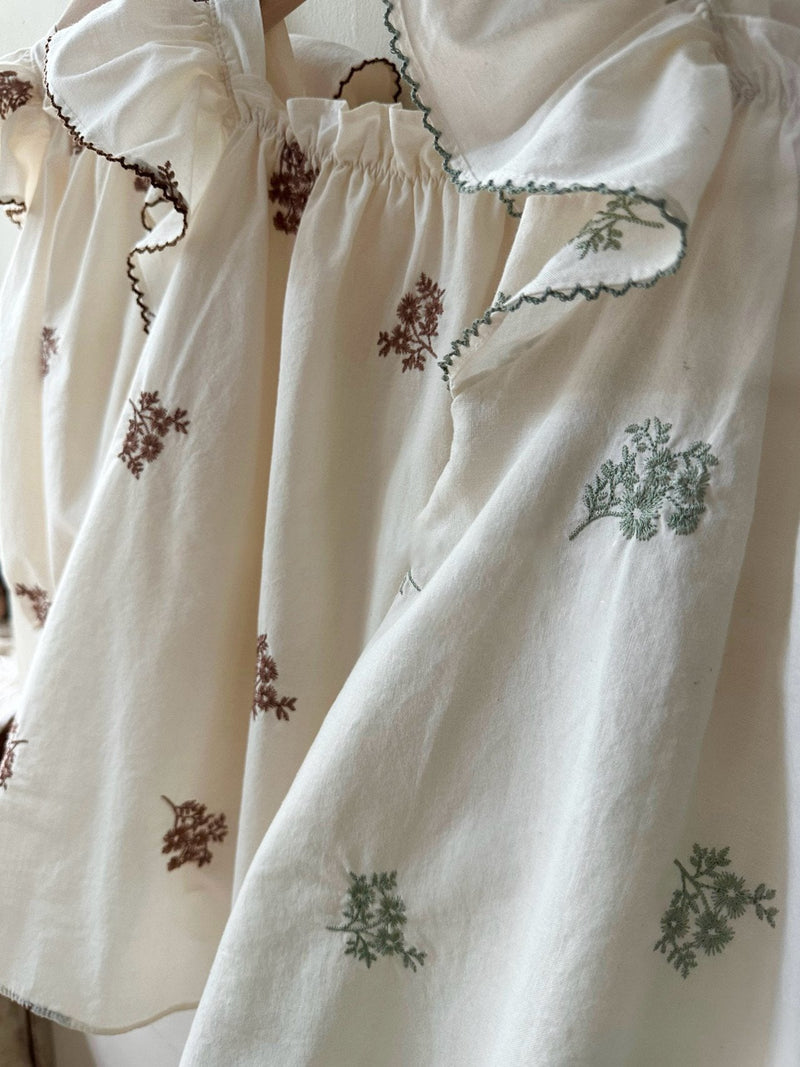 Hana Embroidery Dress _Mint