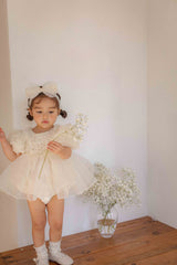 Blooming Rose Pearl Dress Romper(Pre-Order)