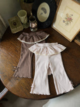 Lala Frill Flared Leggings_2Colours