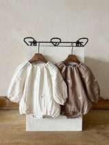 Cream Blossom Romper
