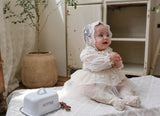 Roselle Tulle Dress Romper_ Cream