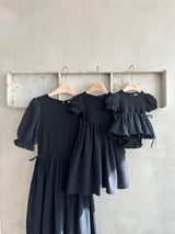 Monbebe Peony Dress Romper _Black