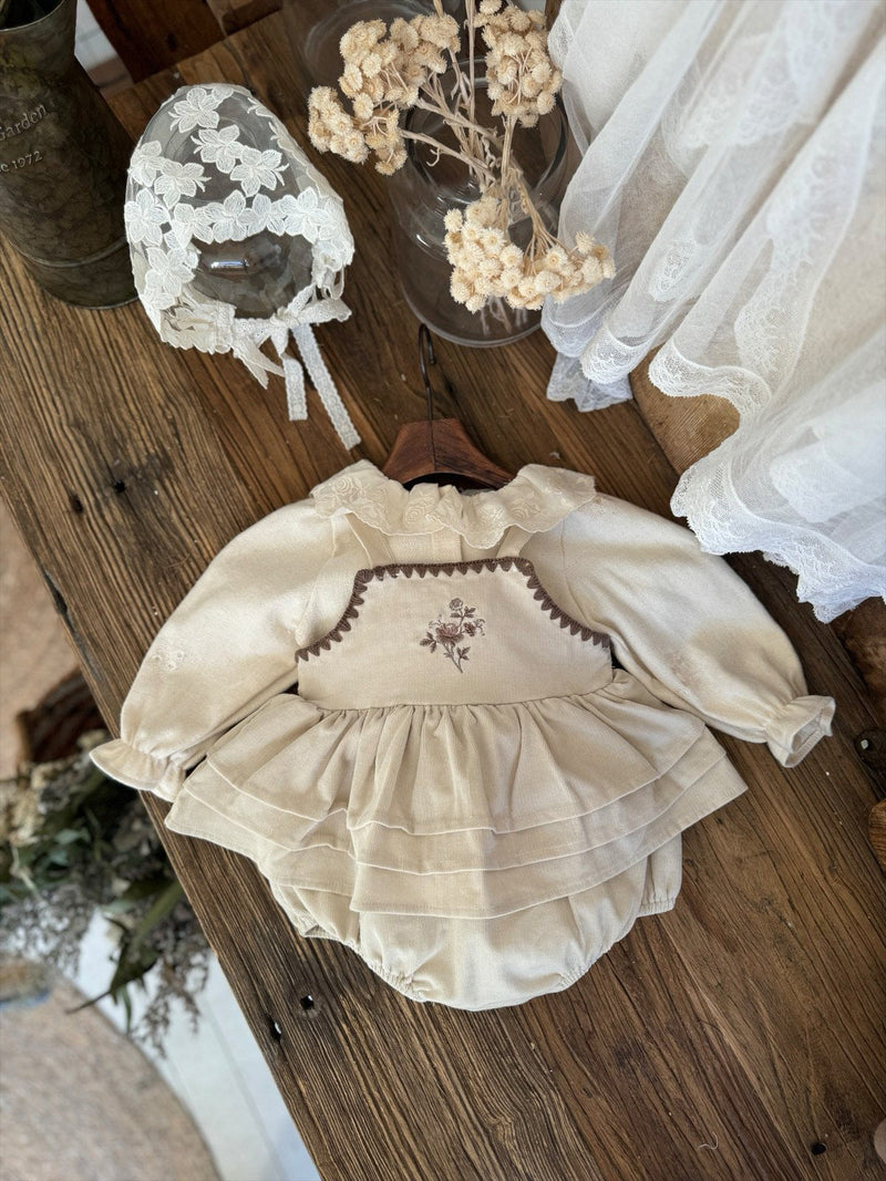 Rose Embroidery Romper _2 Colours