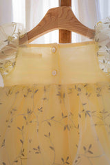Roselyn Bloom Dress Romper_ Yellow