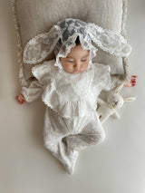 Monbebe Lace Bunny Ear Bonnet_2Colours