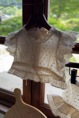 Romantic Blouse & Shorts Set _Cream