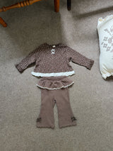 Lala Frill Flared Leggings_2Colours