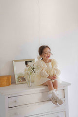 LIly Frill Dress Romper _Cream(Pre-Order)