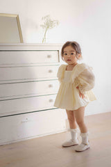 LIly Frill Dress Romper _Cream(Pre-Order)