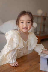 LIly Frill Dress Romper _Cream(Pre-Order)