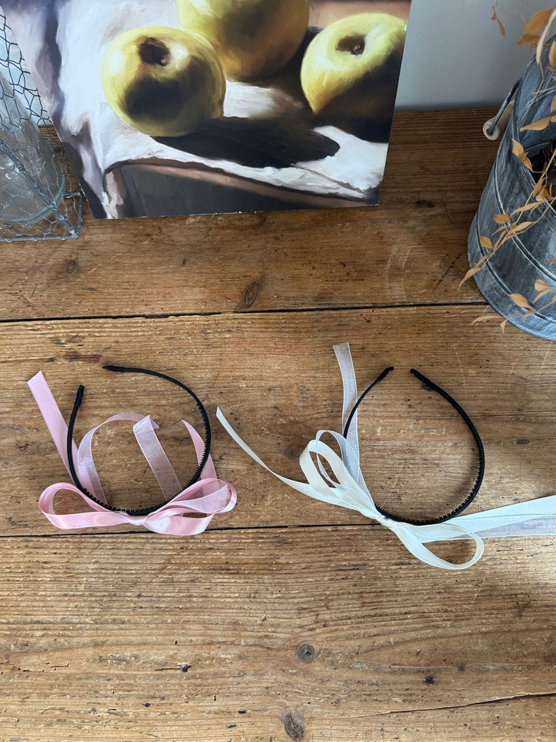 M Ribbon Hairband_ 2 Colours