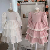 Ariel Ruffle Dress _Pink