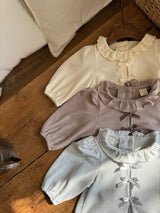 Ribbon Frill Romper _Cream
