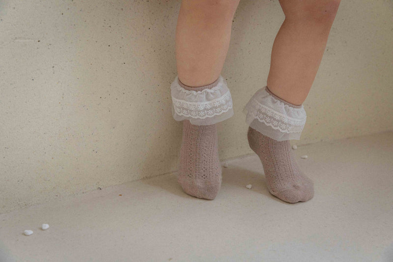 Lace Baby Socks 3 Colours Set