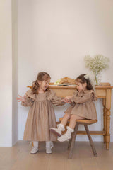 LIly Frill Dress Romper _Beige(Pre-Order)