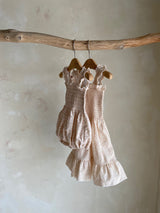 Lily Smocking Dress _Peach