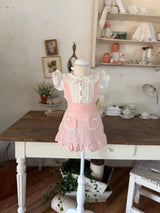 Daisy Eyelet Suspender Skirt