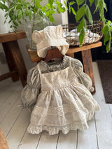 Teddy Bear Lace Bonnet