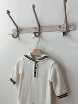 Knit Sailor Baby Suit