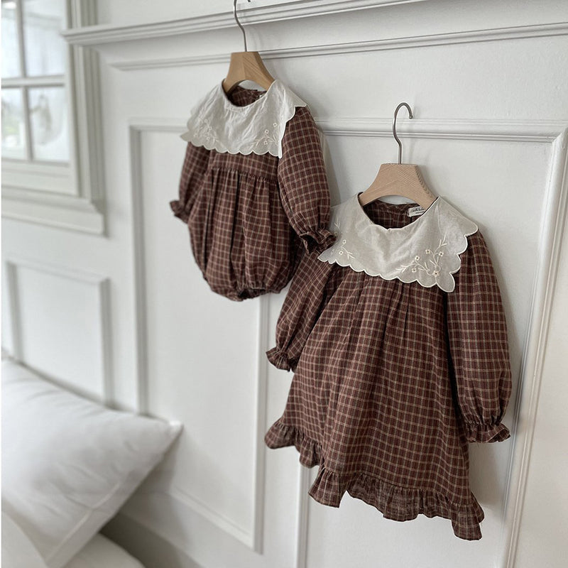 Colin Check Dress _Brown