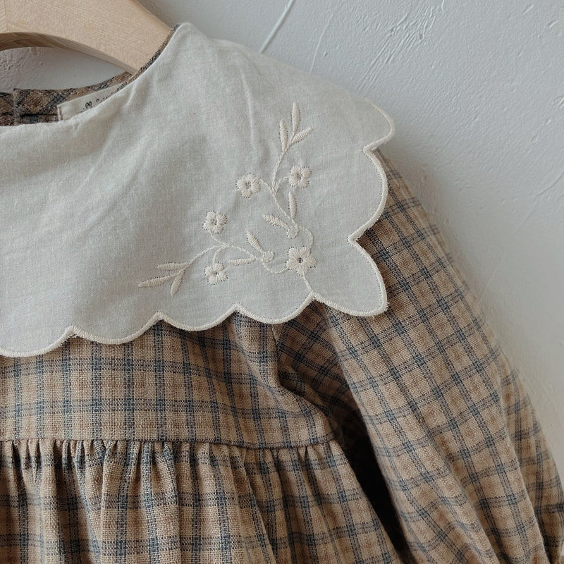 Colin Check Romper_Beige