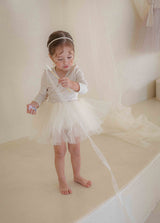 Itzel Ballet Tutu and Cardigan Set _Cream