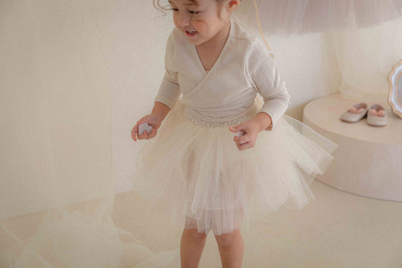 Itzel Ballet Tutu and Cardigan Set _Cream