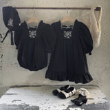 OZ Embroidery Dress _Black