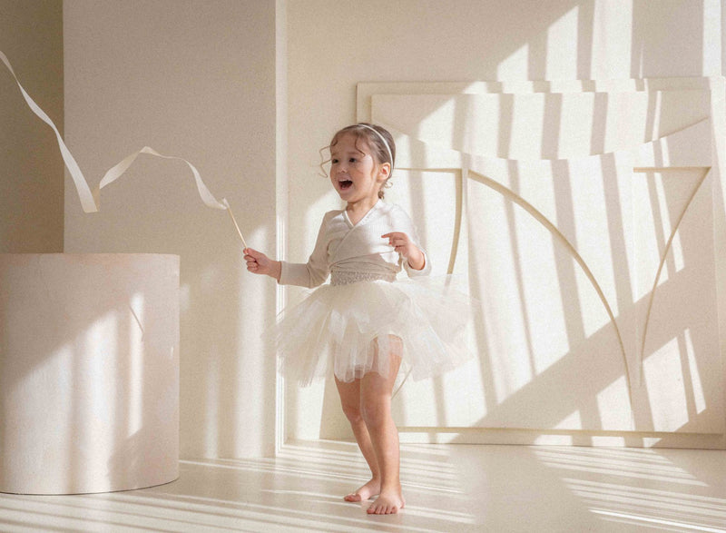 Itzel Ballet Tutu and Cardigan Set _Cream