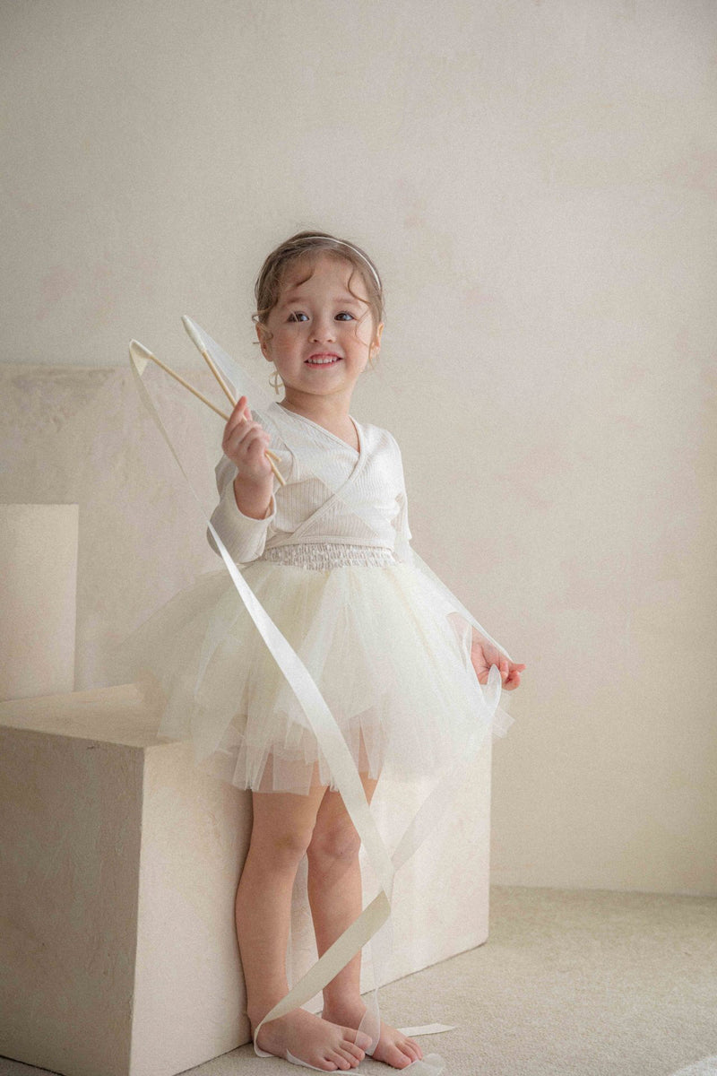 Itzel Ballet Tutu and Cardigan Set _Cream