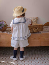 Marinette Marine Top & Shorts Set