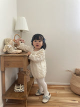 Milk Crinkle Cotton Baby Romper