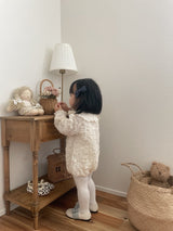 Milk Crinkle Cotton Baby Romper