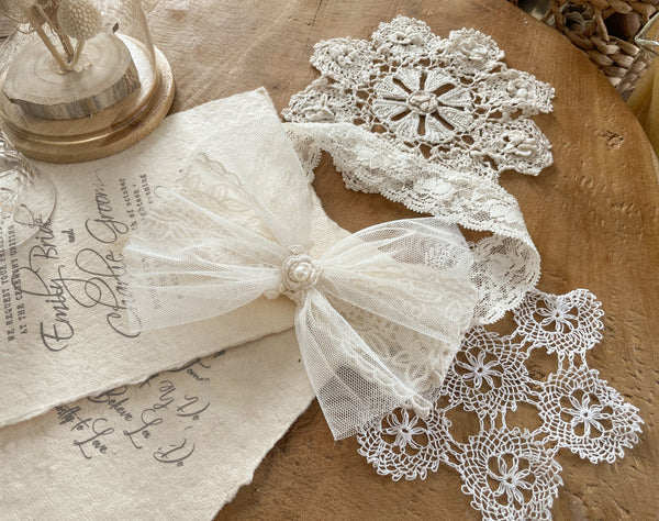 Oren Lace Ribbon Headband(Pre-Order)