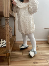 Milk Crinkle Cotton Baby Romper