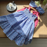 Coco Smocked Dress _Blue