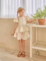 Alice Heart Blouse & Shorts Set _Cream