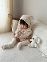 Milk Crinkle Cotton Baby Romper