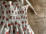 Strawberry Smocked Romper