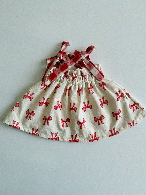 Red Ribbon Sleeveless Blouse