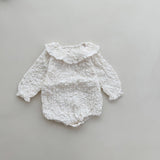 Milk Crinkle Cotton Baby Romper