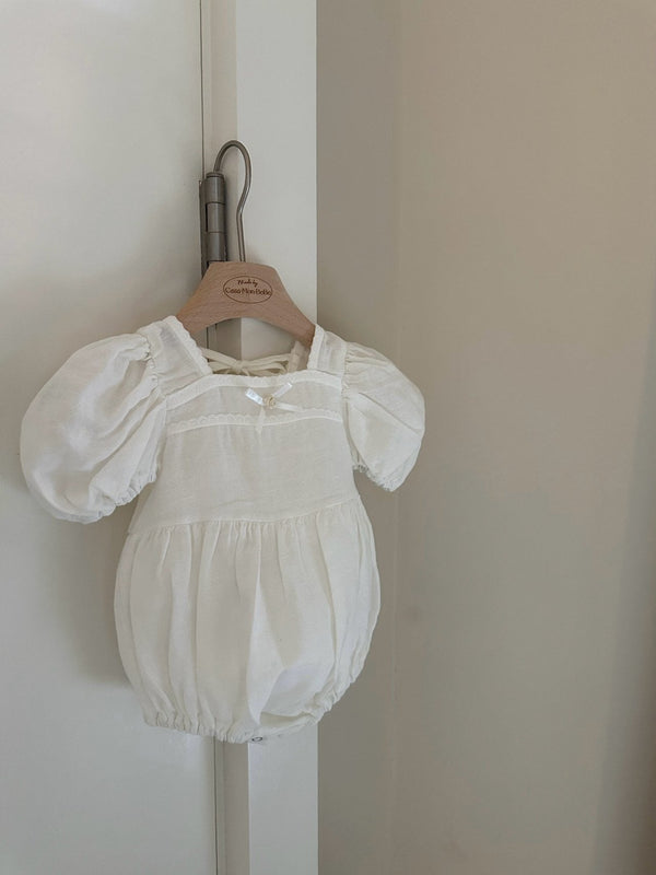 Relief Linen Romper