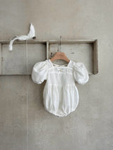 Relief Linen Romper