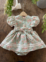 Edel Dress Romper_Mint Floral